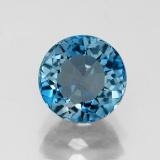 8 mm Topaz 3ct Round Facet in London Blue