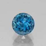 8 mm Topaz 3ct Round Facet in London Blue