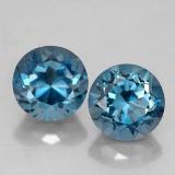 7mm Round Facet Topaz 4ct