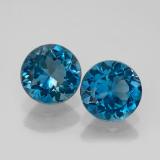5 ct VVS Round Facet Topaz 8 mm