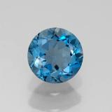 7.5mm Topaz 2ct Round Facet in London Blue