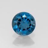 7 mm Topaz 1.5ct Round Facet in London Blue