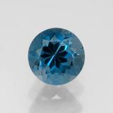 2 carat London Blue Round Facet Topaz 7 mm