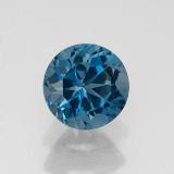 7mm Topaz 2ct Round Facet in London Blue
