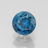 7mm Topaz 2ct Round Facet in London Blue