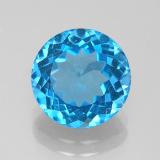 9mm Round Facet Topaz 3ct