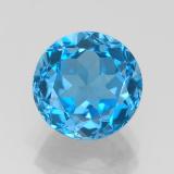 9 mm Round Facet Topaz 4ct