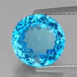 9mm Round Facet Topaz 3ct