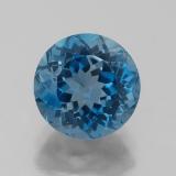 8 mm Topaz 2.5ct Round Facet in London Blue