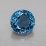 9 mm Topaz 3ct Round Facet in London Blue