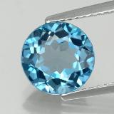 8.5 mm Round Facet Topaz 2.5ct