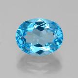 Click for Details 9x7mm Topaz 2.5ct Oval Facet in Swiss Blue