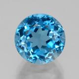 4 ct VVS Round Facet Topaz 9mm