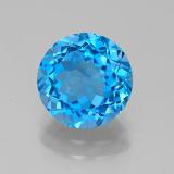 8 mm Round Facet Topaz 2.5ct