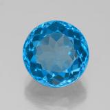 9 mm Round Facet Topaz 4ct