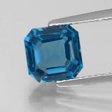 2 carat London Blue Octagon Facet Topaz 7x7mm