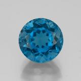 9 mm Topaz 4ct Round Facet in London Blue