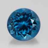 8mm Topaz 2.5ct Round Facet in London Blue