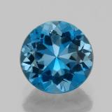 2 carat London Blue Round Facet Topaz 8mm