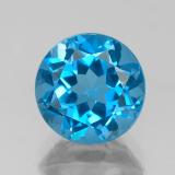 4 ct VVS Round Facet Topaz 9 mm