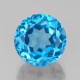 9mm Round Facet Topaz 4ct