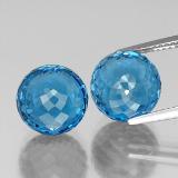 9.5mm Topaz 16ct Spherical in Swiss Blue