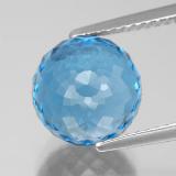 9.5 mm Topaz 8ct Spherical in Swiss Blue