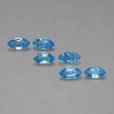 2.5 carat Swiss Blue Marquise Facet Topaz 7x3.5mm