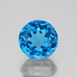 9mm Round Facet Topaz 4ct