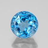 9 mm Round Facet Topaz 4ct