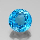 3 ct VS-SI Round Facet Topaz 9 mm