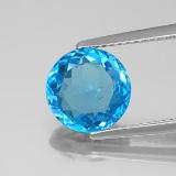 9 mm Round Facet Topaz 3ct