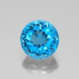 4 ct VVS Round Facet Topaz 9mm