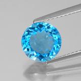 8mm Round Facet Topaz 2ct