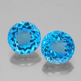 5 ct VS-SI Round Facet Topaz 8mm
