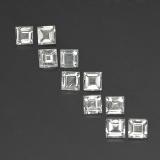 Click for Details 4 ct VVS-VS Square Facet Topaz 4mm x 4