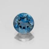 7.5mm Round Facet Topaz 2ct