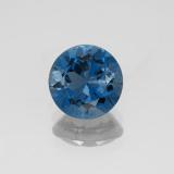2 carat London Blue Round Facet Topaz 8 mm