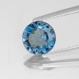 1.5 carat London Blue Round Facet Topaz 7.5mm