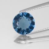8mm Topaz 2ct Round Facet in London Blue