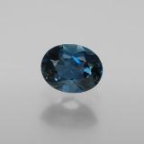 Click for Details 2 carat London Blue Oval Facet Topaz 8.5x7