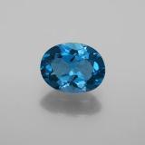 Click for Details 2 ct VVS Oval Facet Topaz 9mm x 7