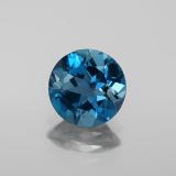 7.5 mm Round Facet Topaz 2ct