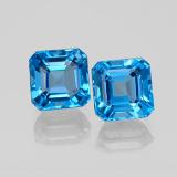 7mmx7mm Topaz 5ct Octagon Facet in Swiss Blue