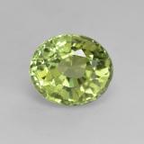 1.5 carat Green Oval Facet Tourmaline 7mmx6mm