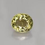7.5mm x 7 Tourmaline 2ct Oval Facet in Golden Green