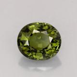 7mm x 6mm Tourmaline 1ct Oval Facet in Green