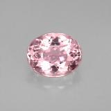 8x6.5 Tourmaline 1.5ct Oval Portuguese Cut in Pink