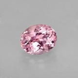 7x5.5 Tourmaline 1ct Oval Facet in Rose Pink