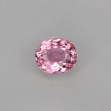 0.8 carat Pink Oval Portuguese Cut Tourmaline 6.5mmx5.5mm